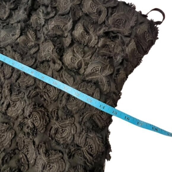 NEW COOPER ST Chenille Fabric Midi COCKTAIL DRESS $200‎ Size 8 NORDSTROM Black - Picture 10 of 16